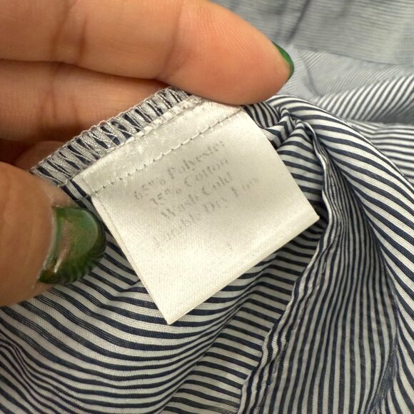 SBJ Austin Blue Striped Sleeveless Sheath Pockets Dress Womens Size Small - Picture 5 of 6